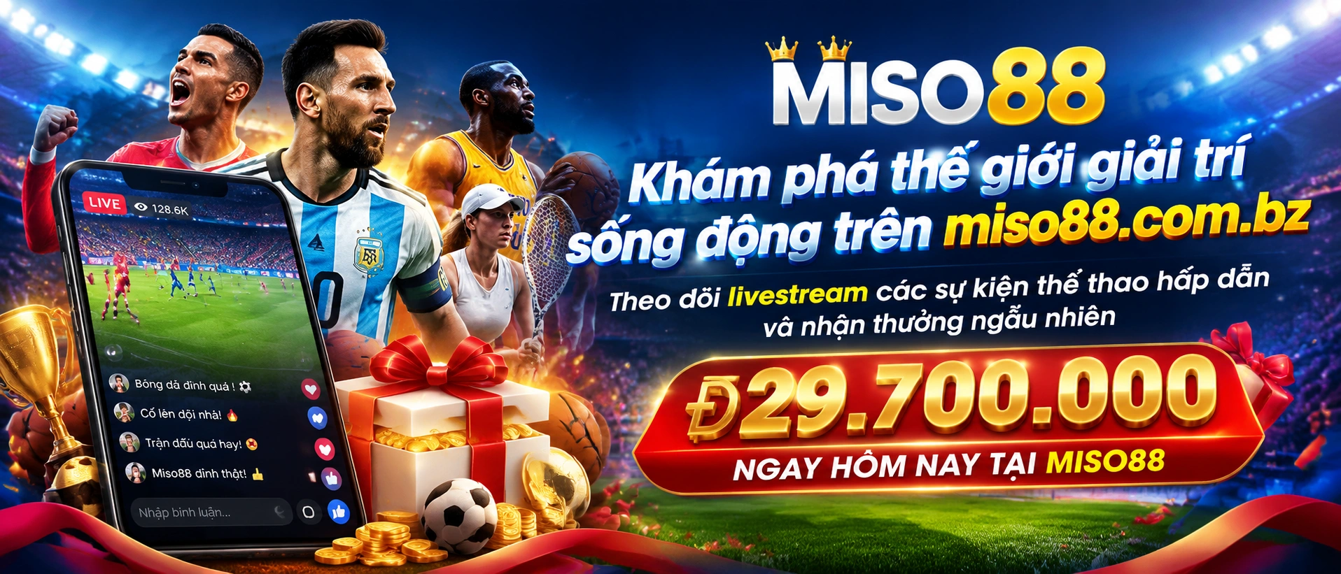 Miso88 casino online giao diện trang chủ